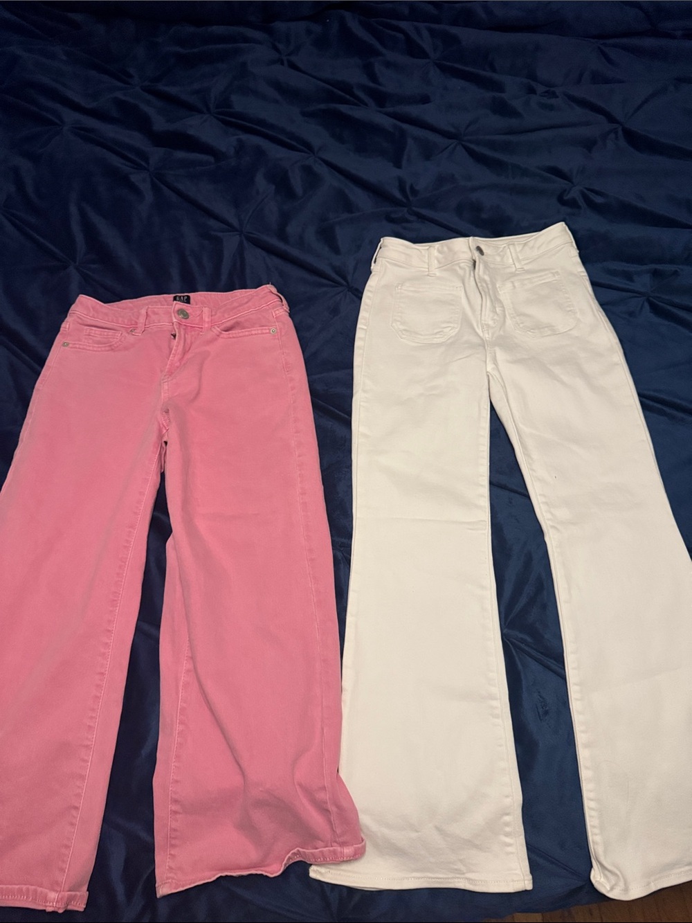 GAP Pink and White Kids Jeans Duo